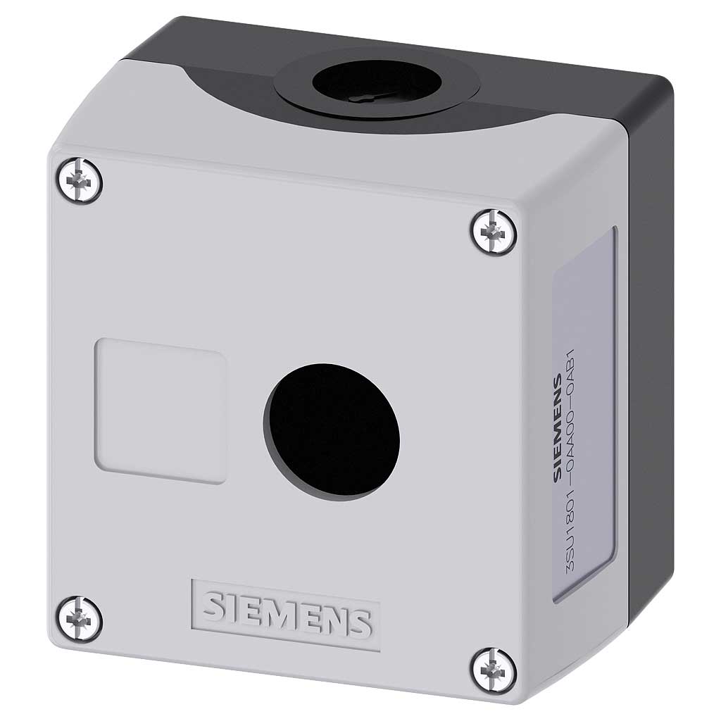 Caja mando 3SU, plástico, 22mm, 1 puntos