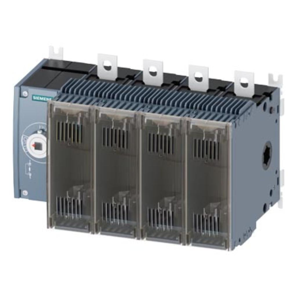 Seccionador con fusibles, 4 polos, tamaño 3, NH0, 250A
