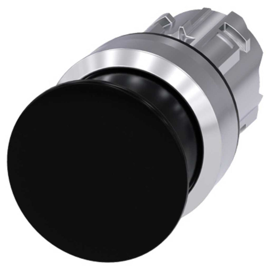 Cabeza seta 3SU, 22mm, metal, negro, seta