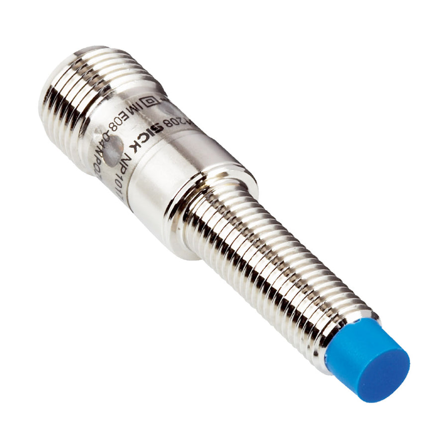 Inductivo IME08, PNP NO, Sn=4 mm ultracorta, no enrasado, C.c. 3 hilos, M12 4P