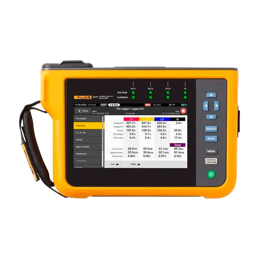 Analizador de calidad eléctrica Fluke 1775