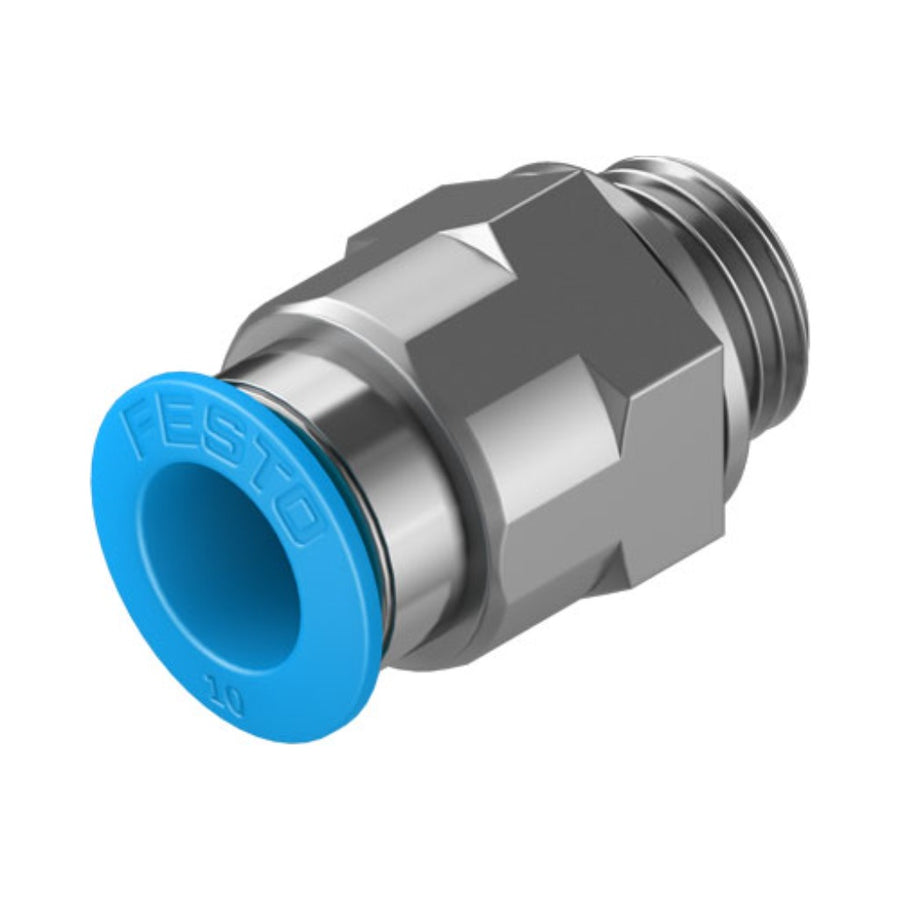 Racor recto QS, G1/4, tubo 10 mm