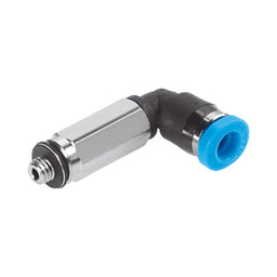 Racor mini codo largo QSMLL, M7, tubo 6 mm