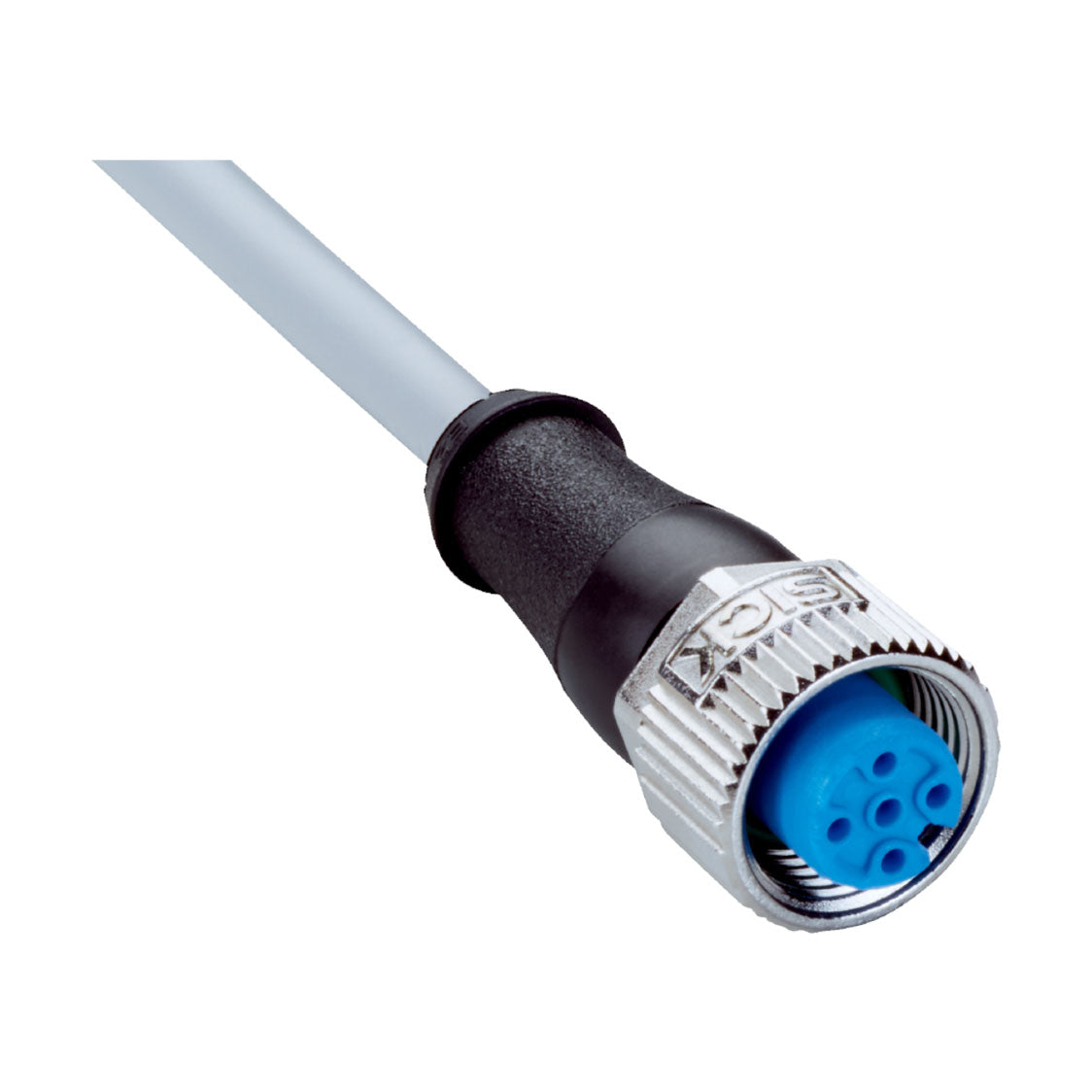 Cable sensor YF2, hembra M12 4P cod.A, abierto, sin apant., 10m 4H PVC
