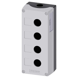 Caja mando 3SU, metal, 22mm, 4 puntos