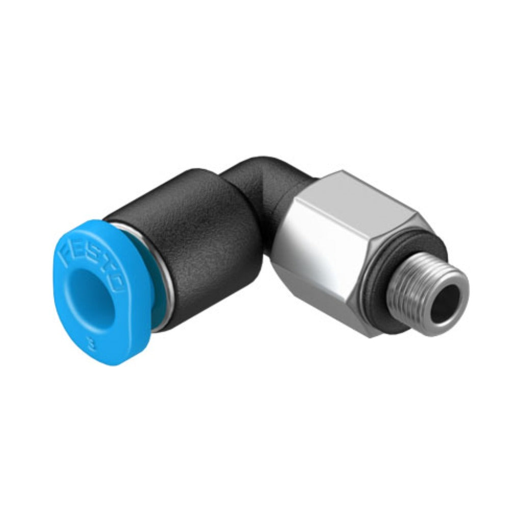 Racor mini codo QSML, M3, tubo 3 mm