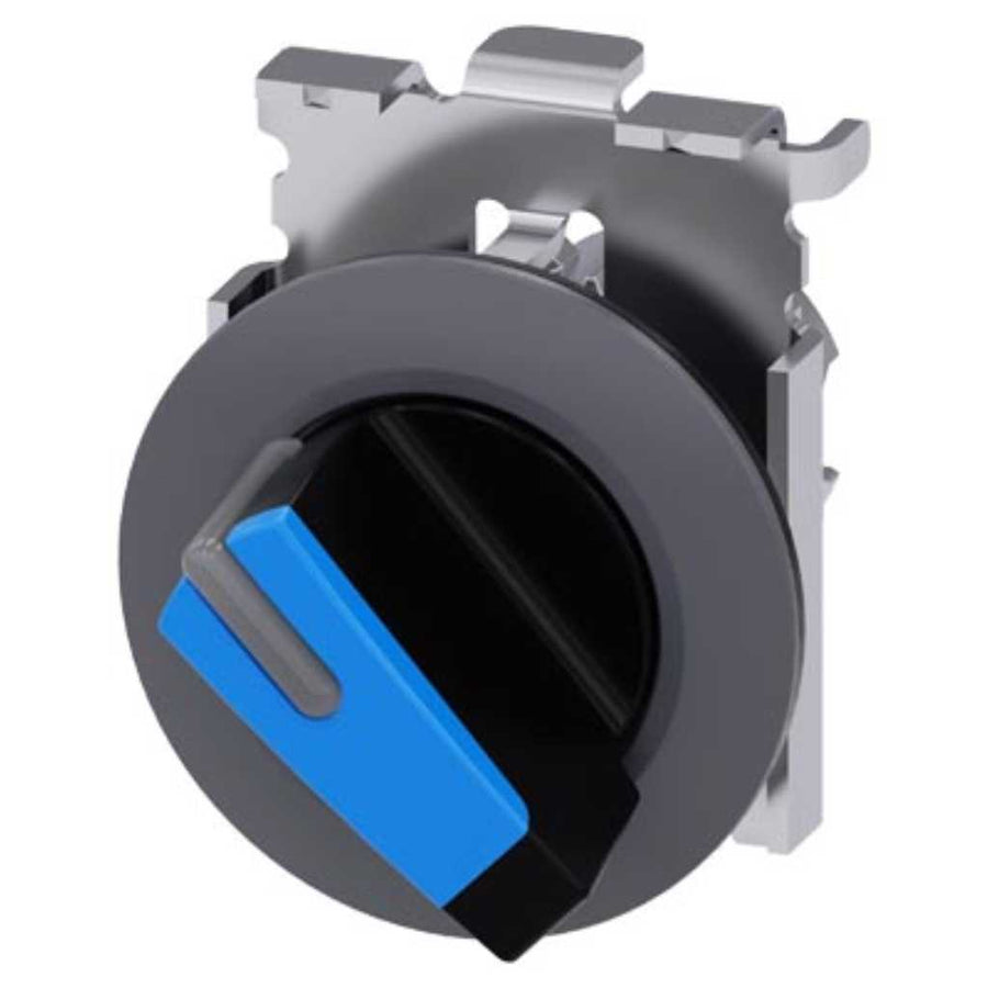 Cabeza selector 3SU, 30mm, metal, azul, selector