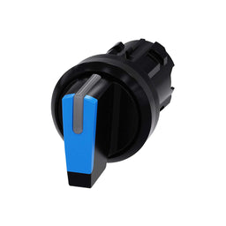 Cabeza selector 3SU, 22mm, plástico, azul, selector