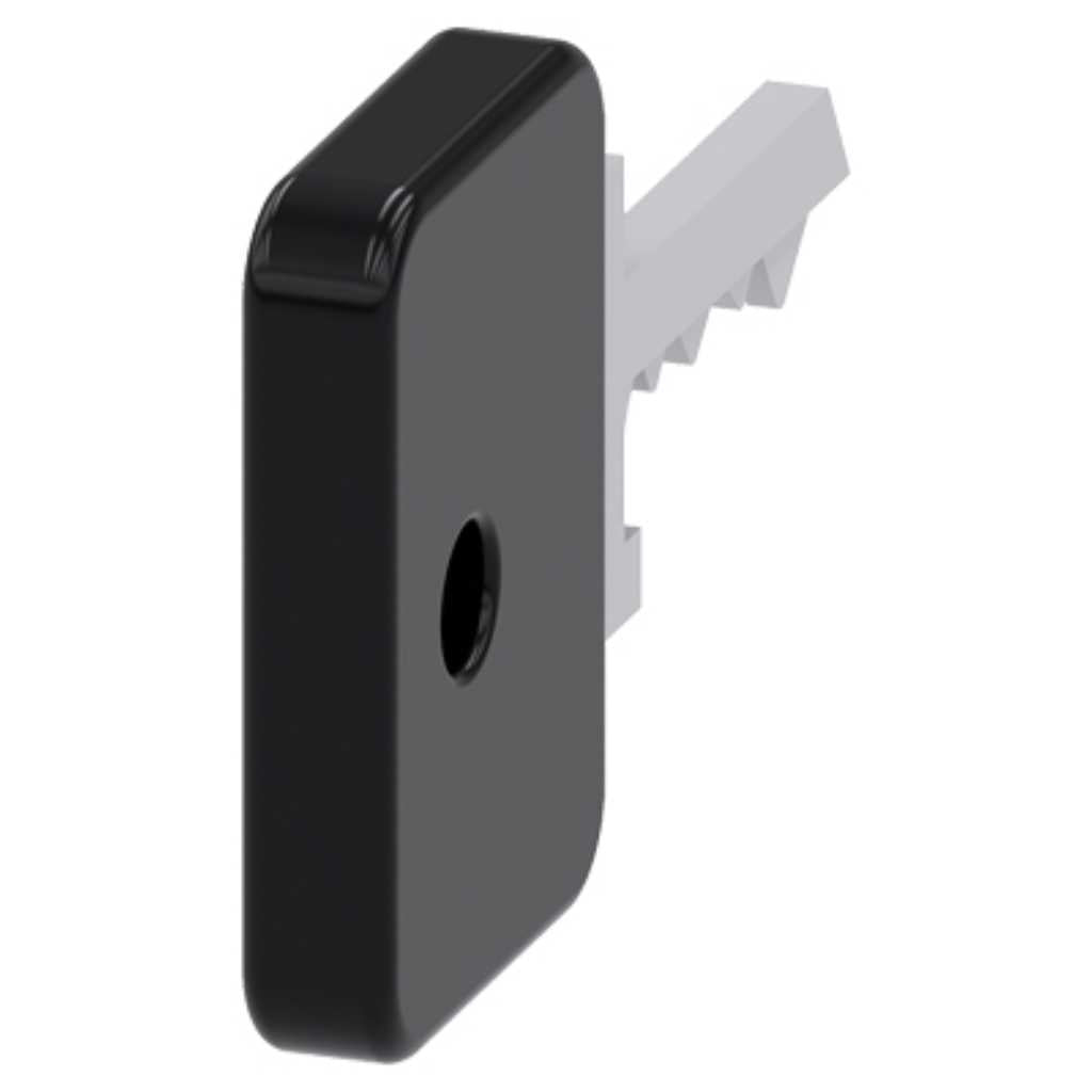 Cabeza llave 3SU, negro, con llave