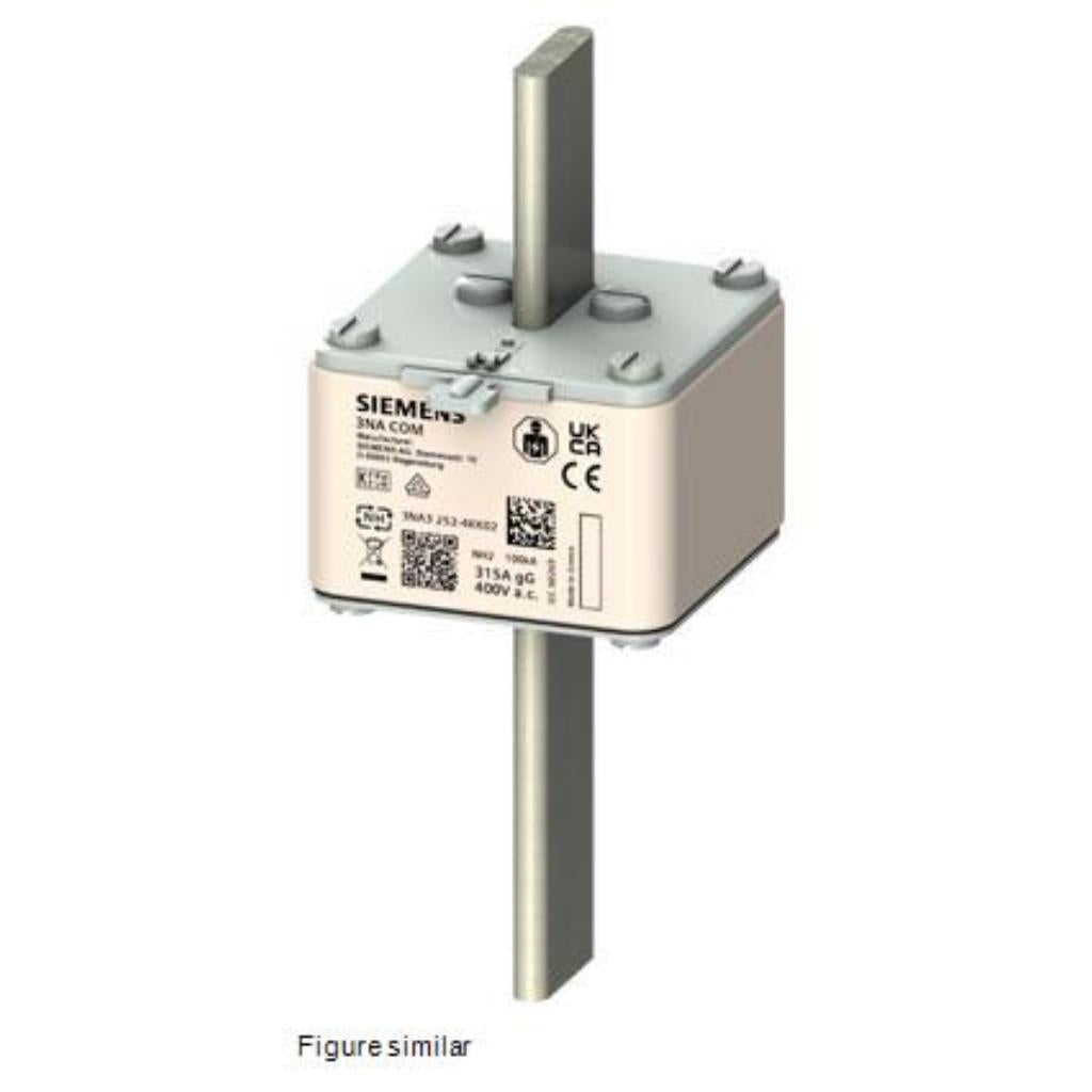 Cartucho de fusibles NH 3NA COM con función de medida y com. inalámbrica tamaño 2 100 A Un 400 V