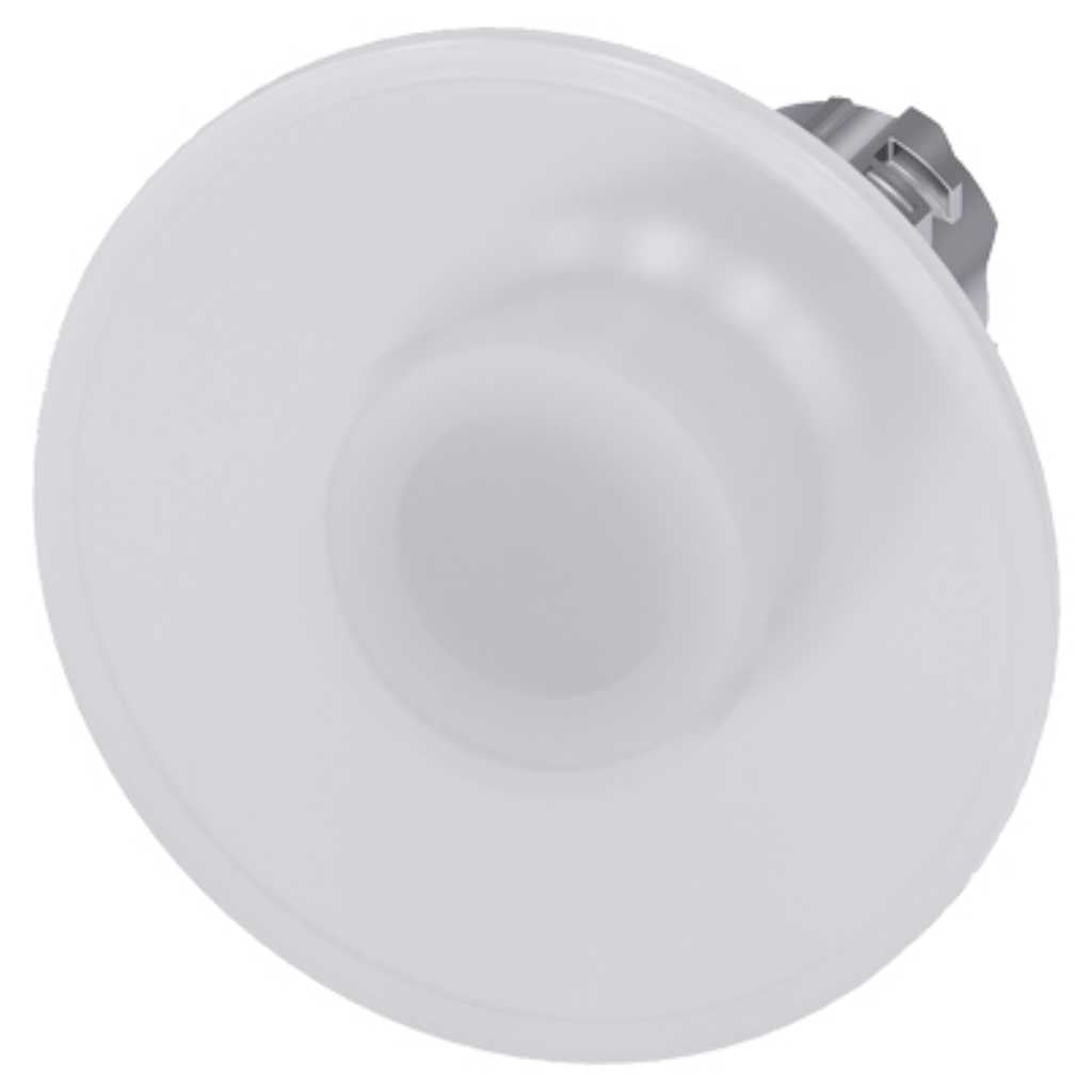Cabeza seta 3SU, 22mm, metal, blanco, seta