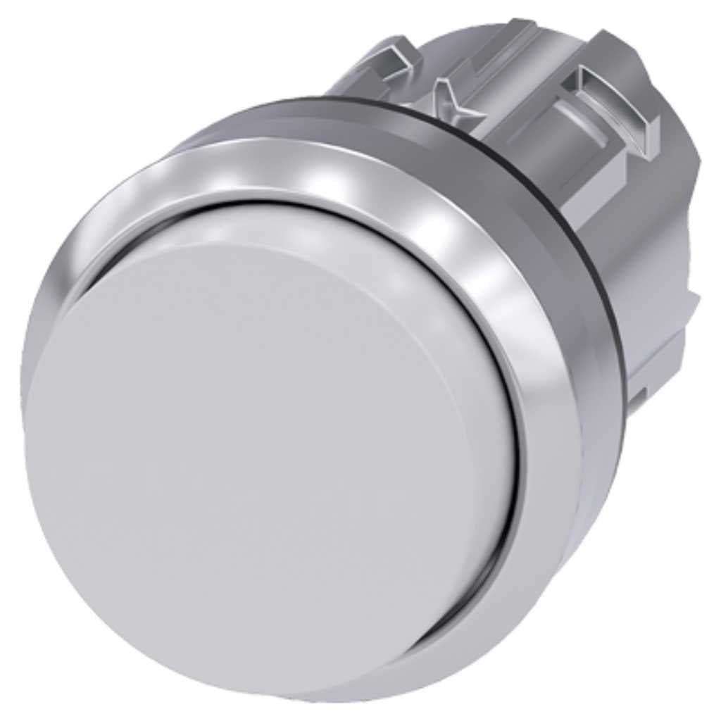 Cabeza pulsador 3SU, 22mm, metal, blanco
