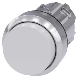Cabeza pulsador 3SU, 22mm, metal, blanco