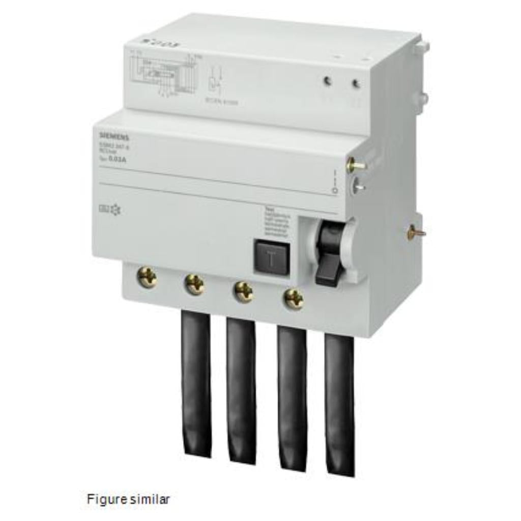 Bloque de protección diferencial, 4 polos, tipo A, 100A, 1000mA, selectivo