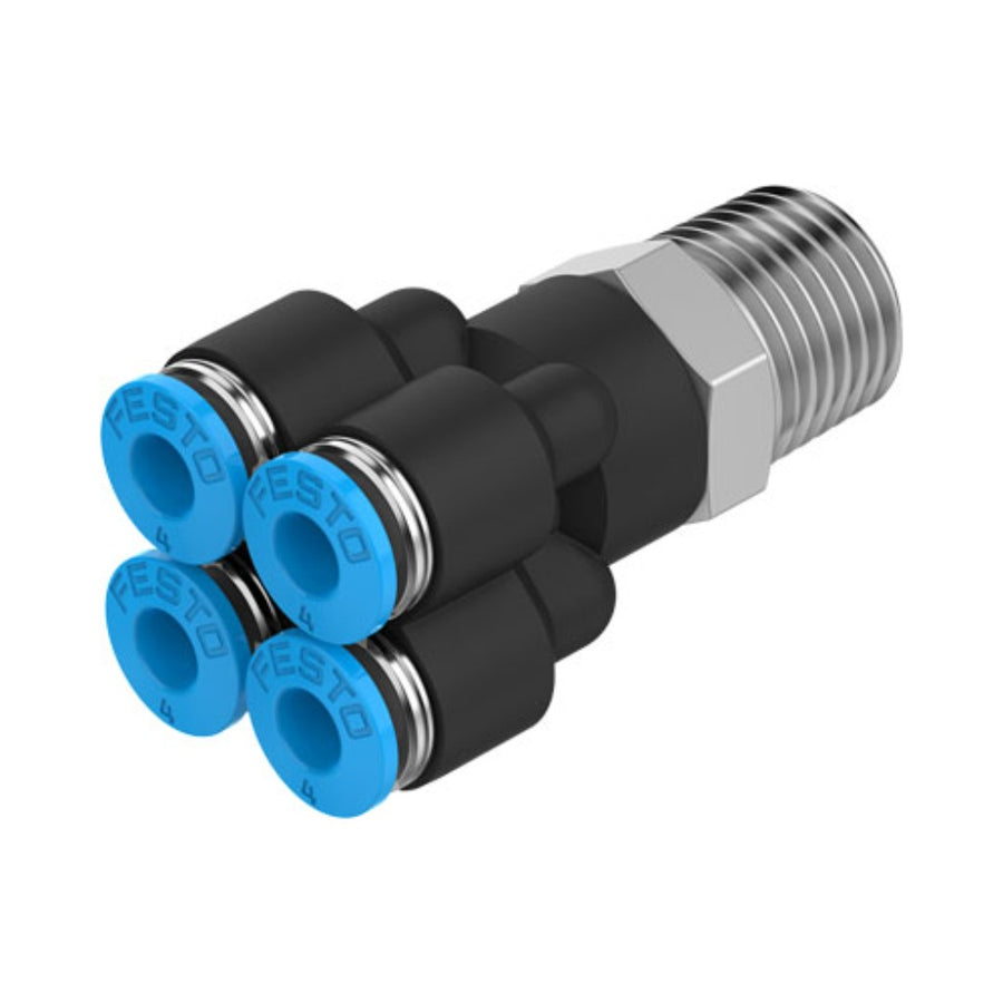 Distribuidor múltiple QSQ-1/4-4, DN 2,6 mm