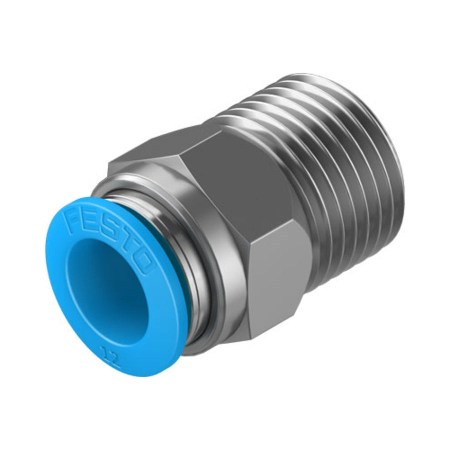 Racor recto QS, 1/2, tubo 12 mm