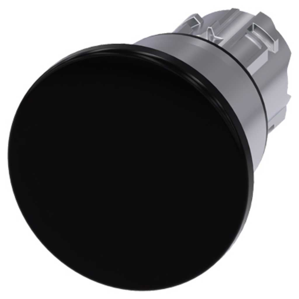 Cabeza seta 3SU, 22mm, metal, negro, seta