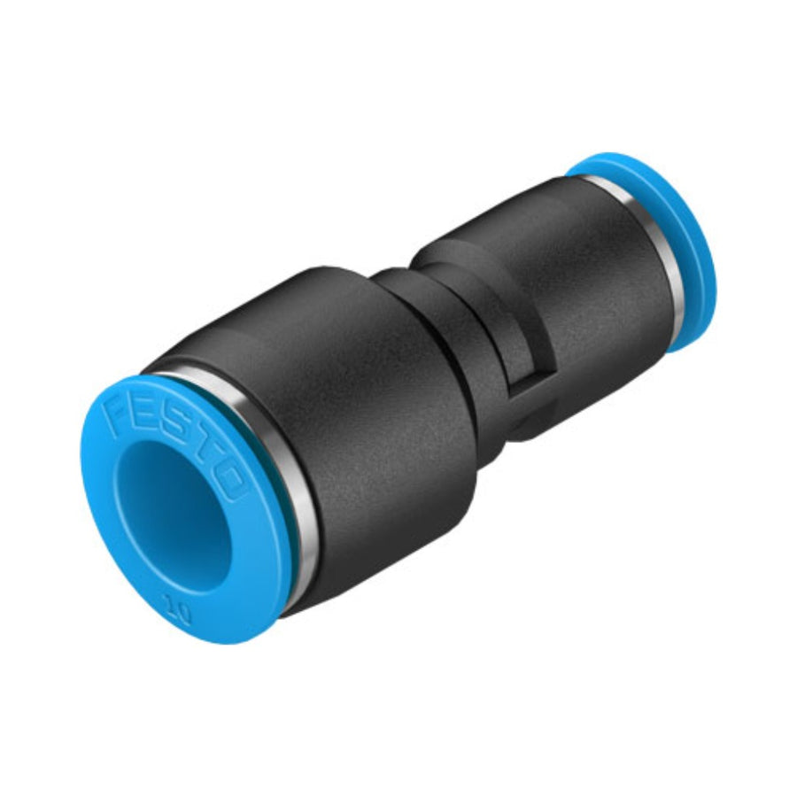 Racor recto QS, tubo 10 a 6 mm