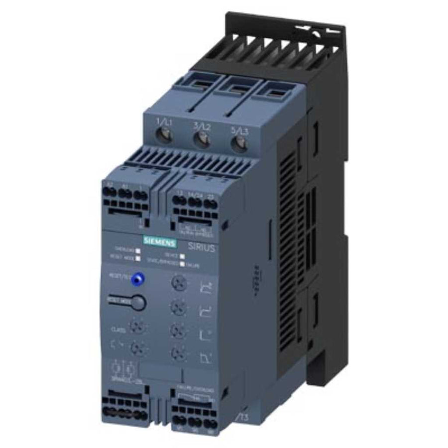 Arrancador suave SIRIUS, S2, 45A, 30kW, 24V, resorte