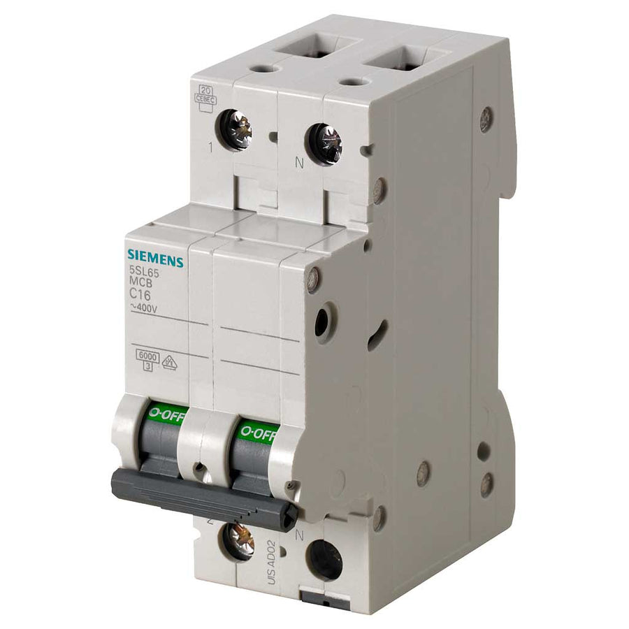 Magnetotérmico 400V 6kA 1+N polos C, 16A