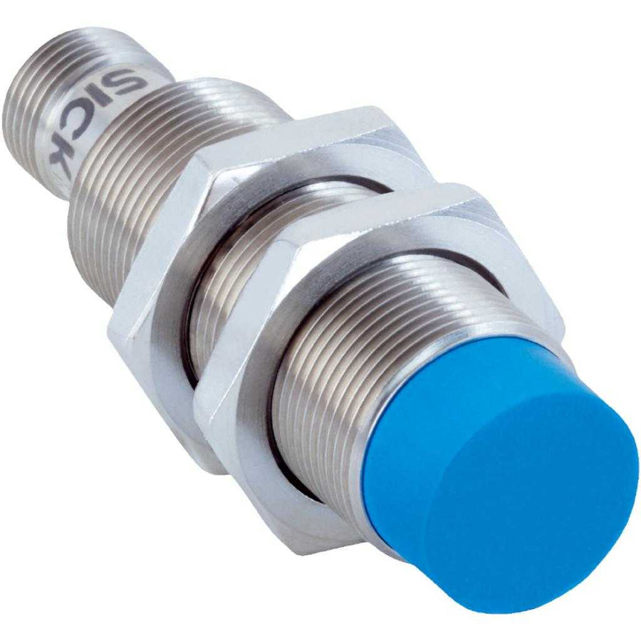 Inductivo IMX18, NPN NC, Sn=30 mm ultracorta, no enrasado, C.c. 3 hilos, M12 4P