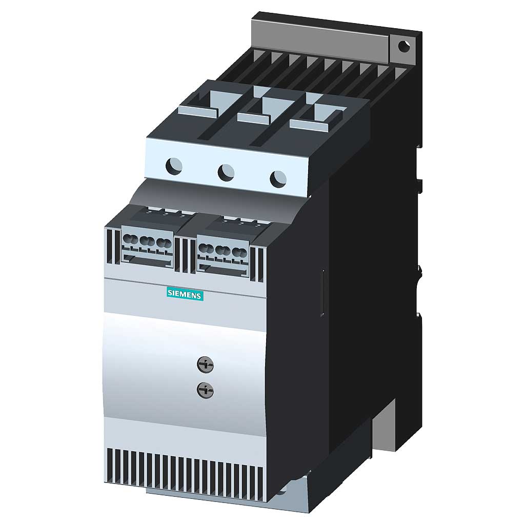 Arrancador suave SIRIUS, S3, 106A, 55kW, 110-230V, resorte