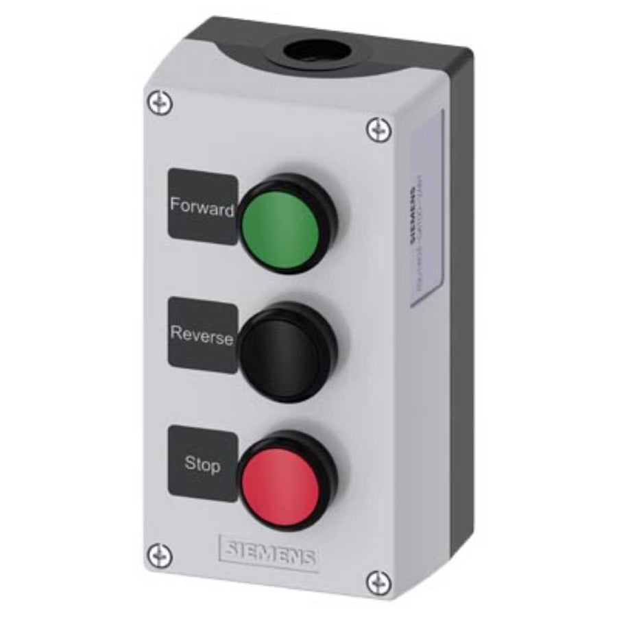 Caja mando 3SU, plástico, 22mm, 3 puntos