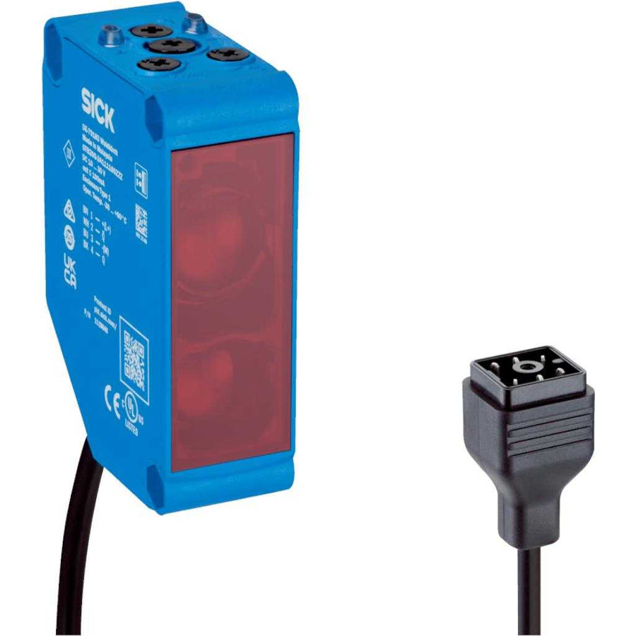 Fotocélula detección sobre objeto GTB20M LED, Relé SPDT, claro/oscuro, cable Q6 6P cod.AC/UC 300mm