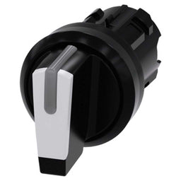 Cabeza selector 3SU, 22mm, plástico, blanco, selector
