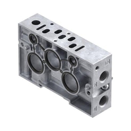 Placa base NAW-1/4-01-VDMA con conexión de 1/4" e interfaz VDMA.