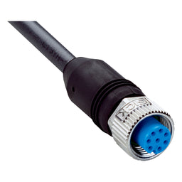 Cable sensor YF2, hembra M12 8P cod.A, abierto, sin apant., 7,5m 8H PUR