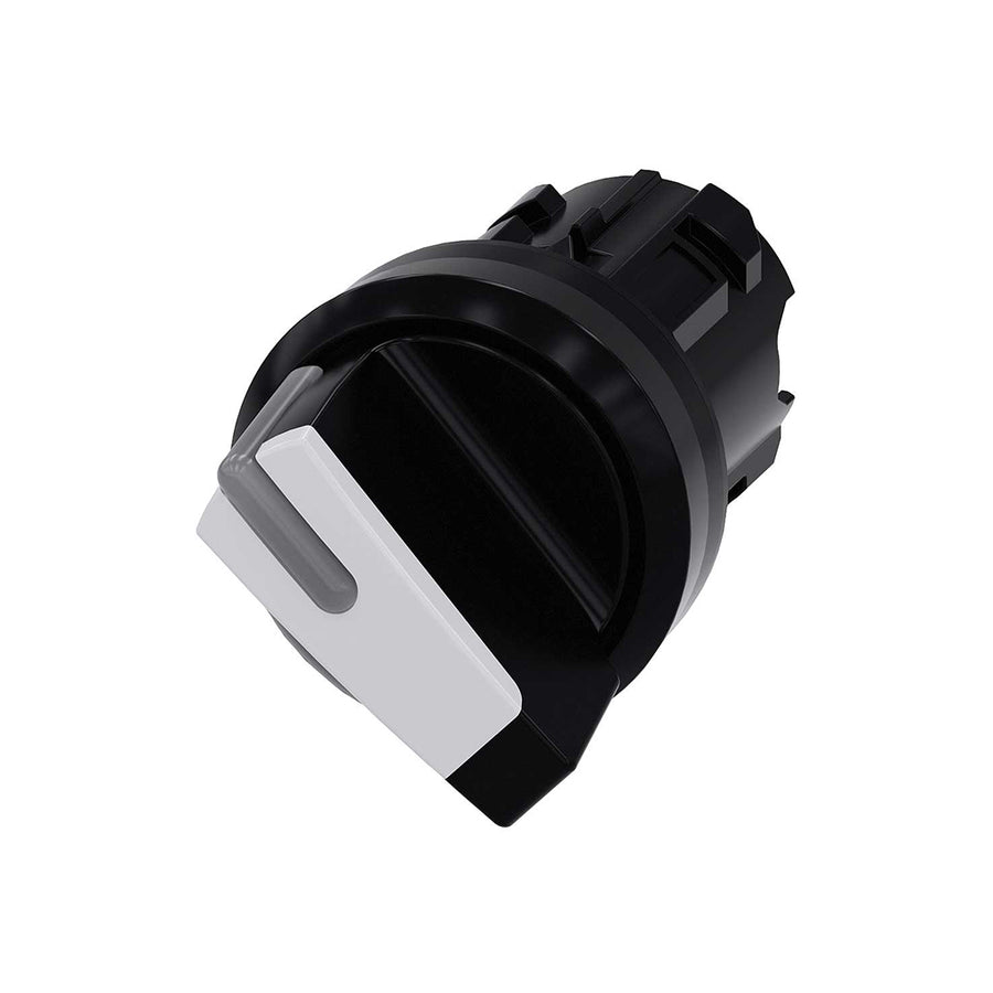 Cabeza selector 3SU, 22mm, plástico, negro, selector