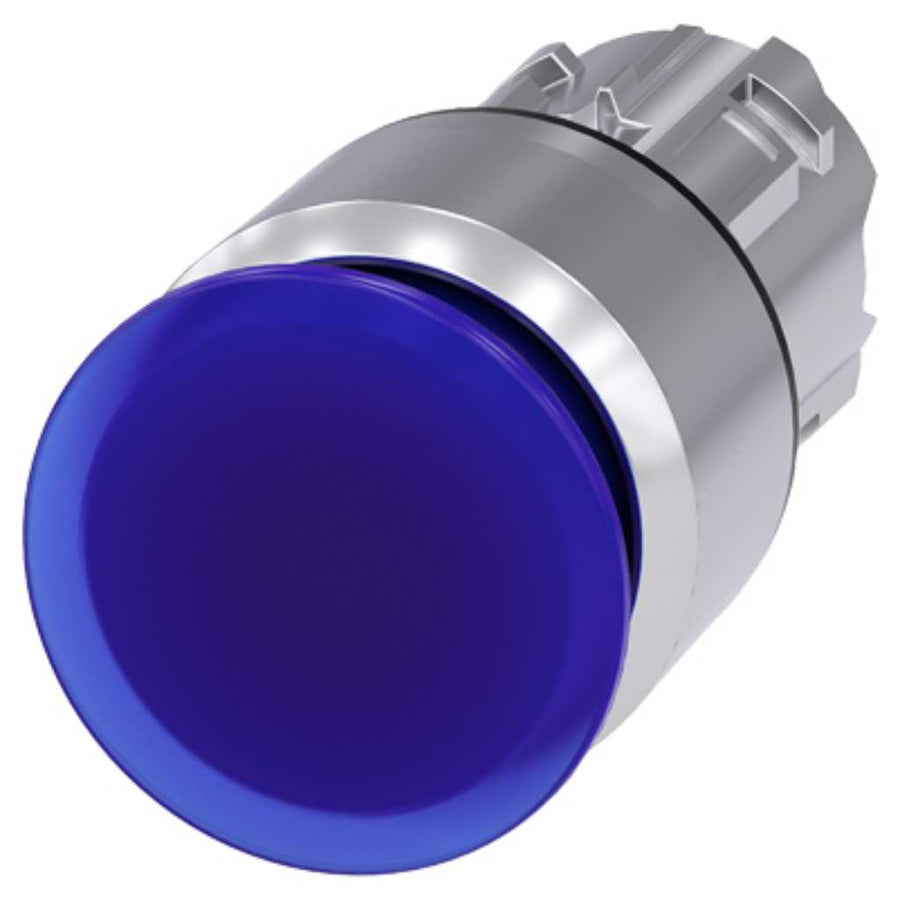 Cabeza seta 3SU, 22mm, metal, azul, seta