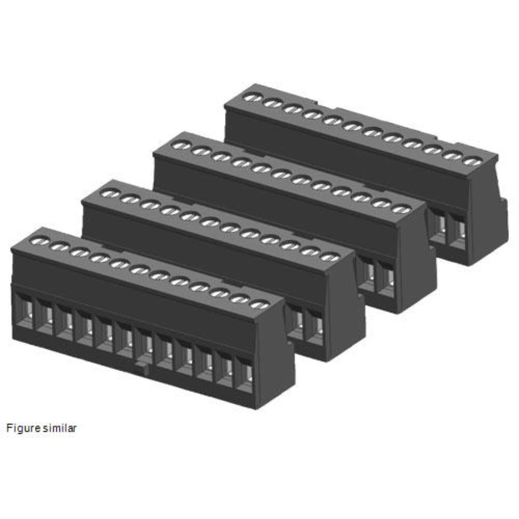 Connector Block, 12-pole, tin (4/PK)