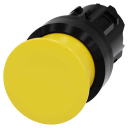 Cabeza seta 3SU, 22mm, plástico, amarillo, seta