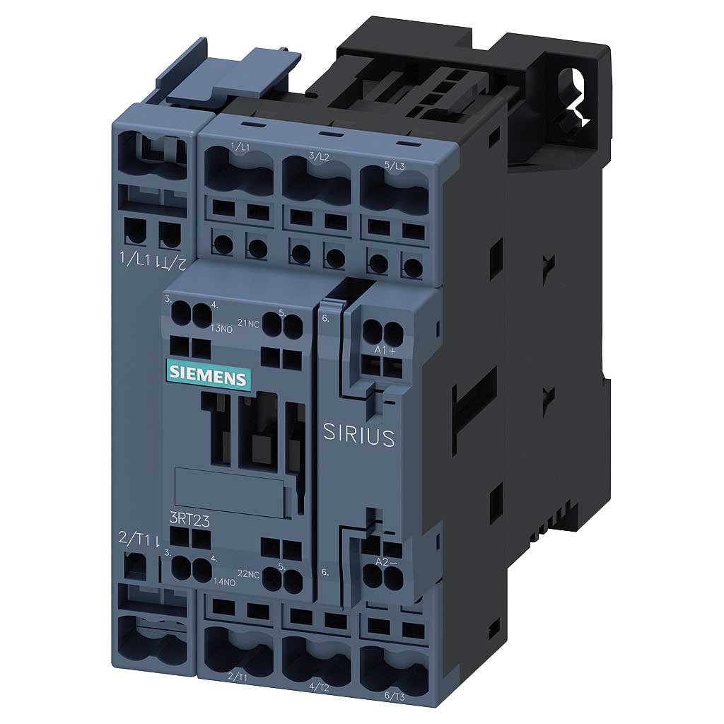 Contactor AC-1, 40 A, 400 V / 40 °c, de 4 polos, 24 V DC, contactos auxiliares: 1 NA + 1 NC, born...
