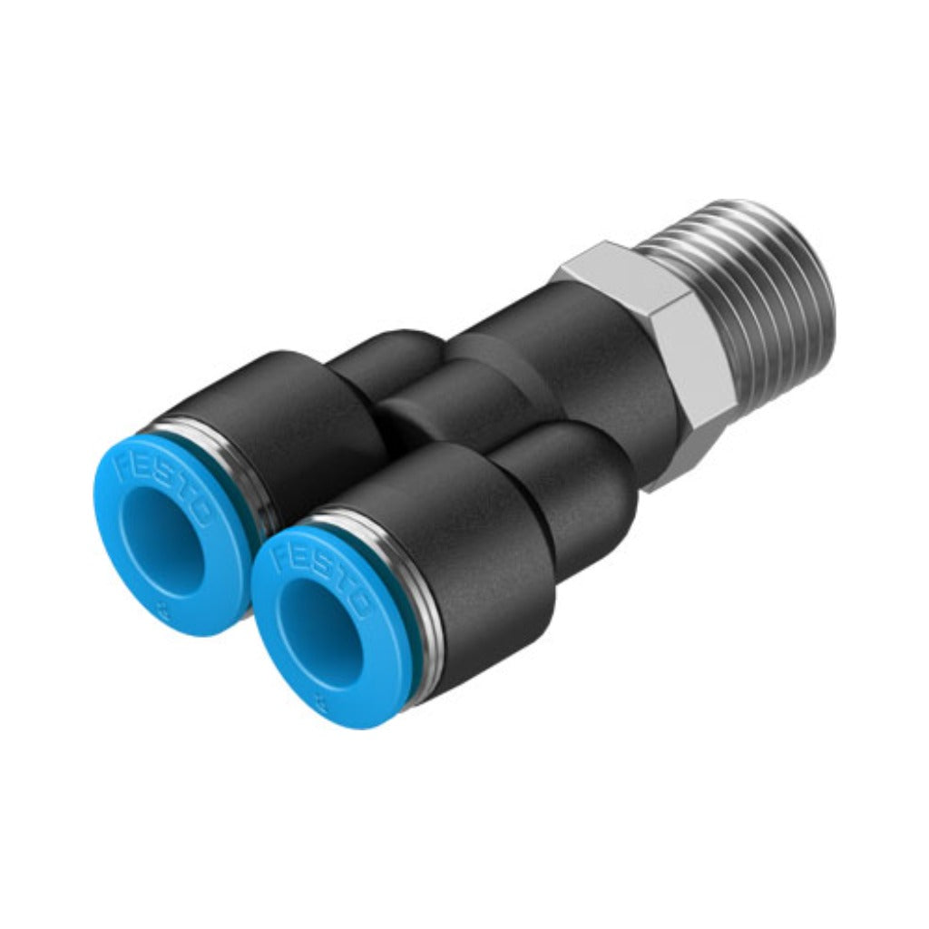 Racor en Y QSY, 1/4, tubo 8 mm