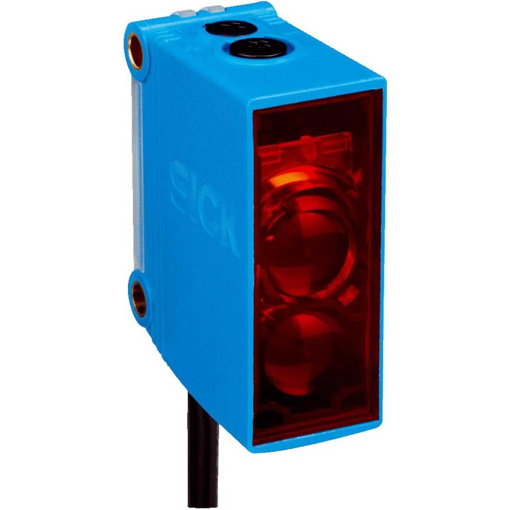 Barrera fotoeléctrica réflex GL10 LED, PNP, claro/oscuro, cable 3H 2m