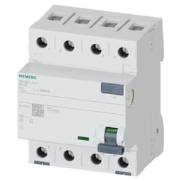 Interruptor diferencial, 4 polos, tipo A, 400V, 40A, 300mA, selectivo