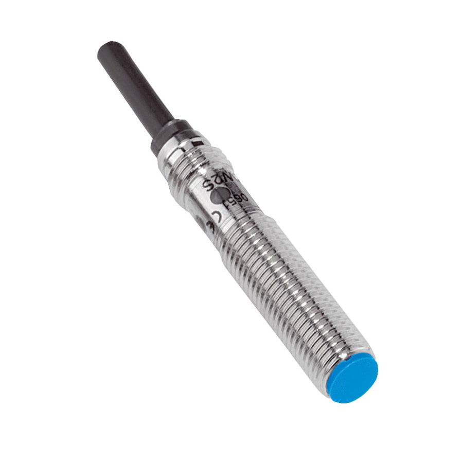 Inductivo IME08, NPN NO, Sn=1,5 mm corto, enrasado, C.c. 3 hilos, cable 2 m