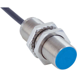 Inductivo IMB18, PNP NO, Sn=8 mm ultracorta, casi enrasado, C.c. 3 hilos, cable 10 m