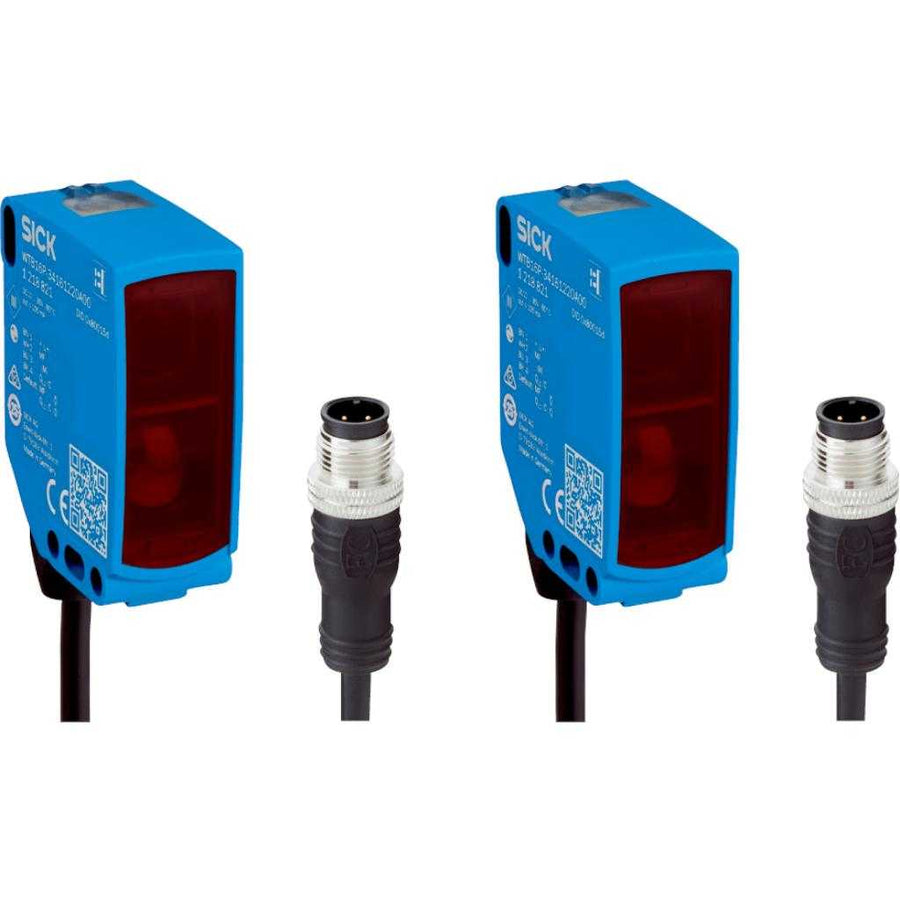 Barrera emisor-receptor WSE16P LED, PNP/NPN, claro/oscuro, cable M12 4P 318mm