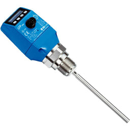 Sensor de nivel LFP Cubic, G ¾ A, 430mm, Sonda varilla, 1x PNP + 1x PNP/NPN + 4-20mA, M12 5P