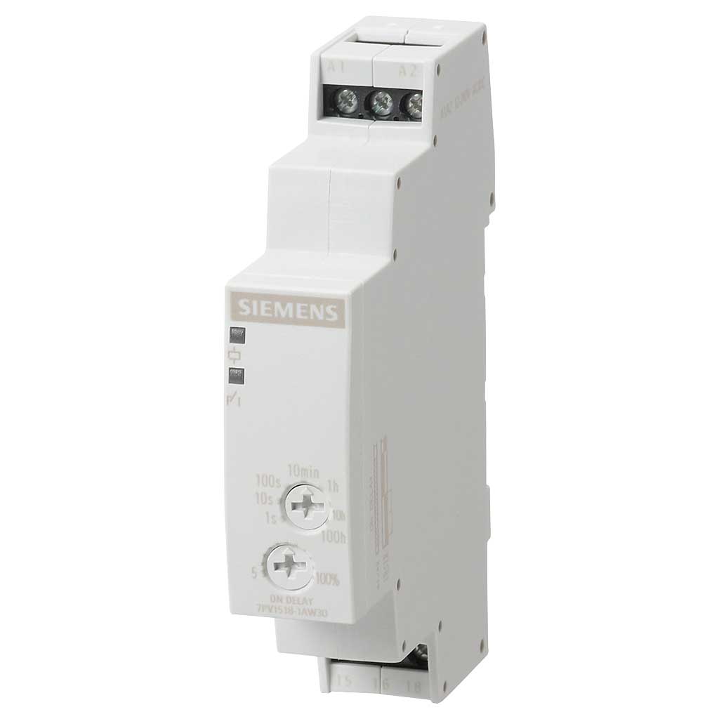 Relé temporizador, 7PV, retardo excitación, 1CO, 12-240V AC/DC, tornillo