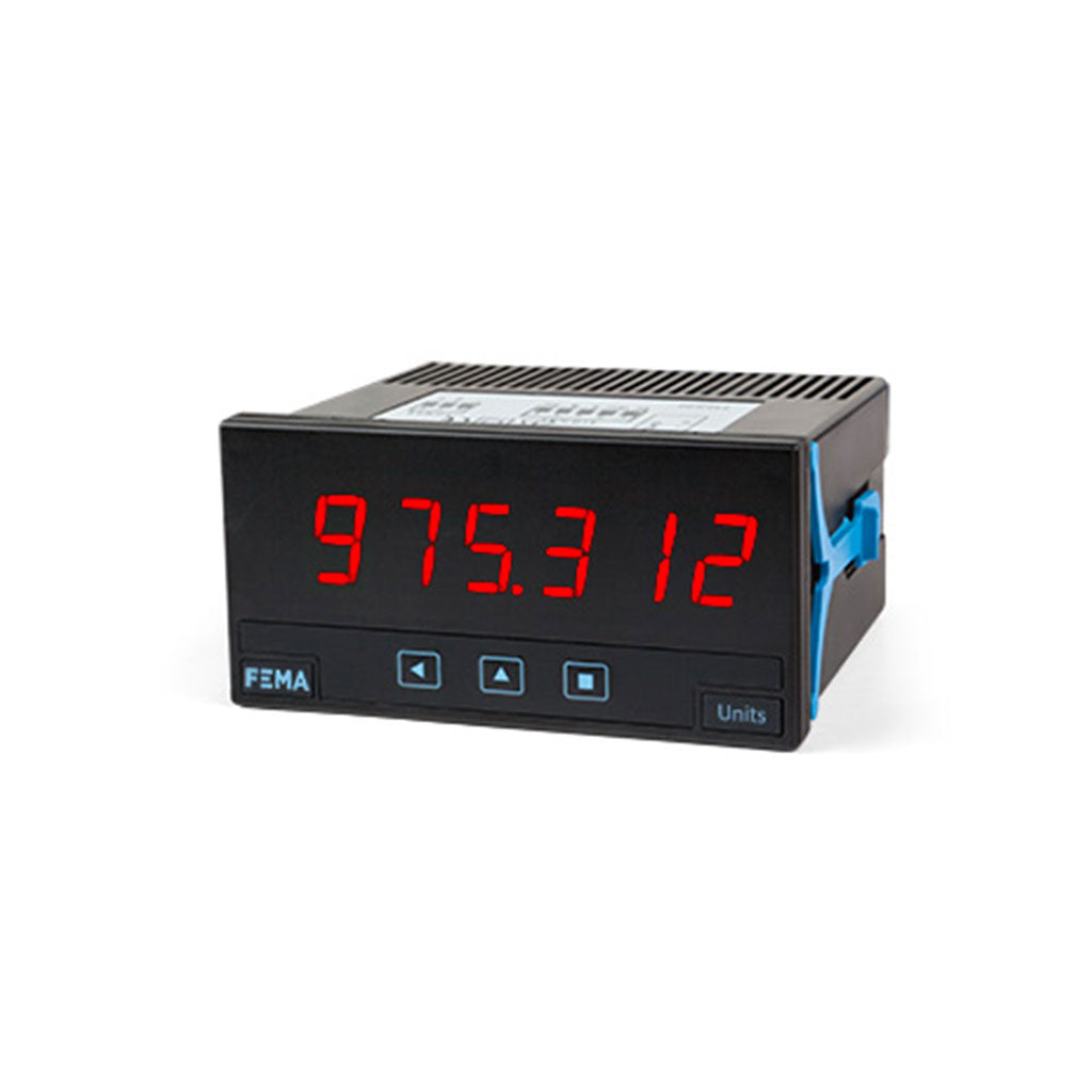 Indicador digital de panel + para señales de proceso +  85 a 265 Vac/dc + 2x 1 relé