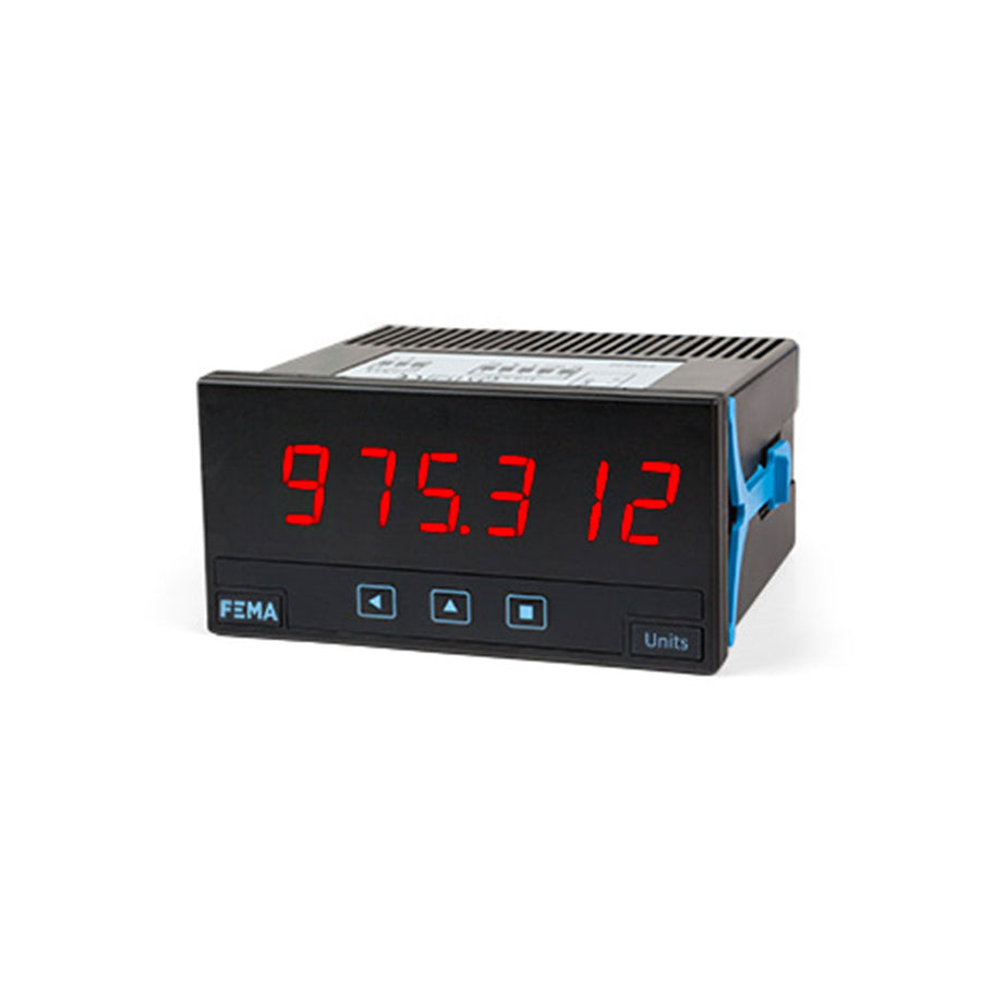 Indicador digital de panel + para señales de proceso +  85 a 265 Vac/dc + 2x 1 relé