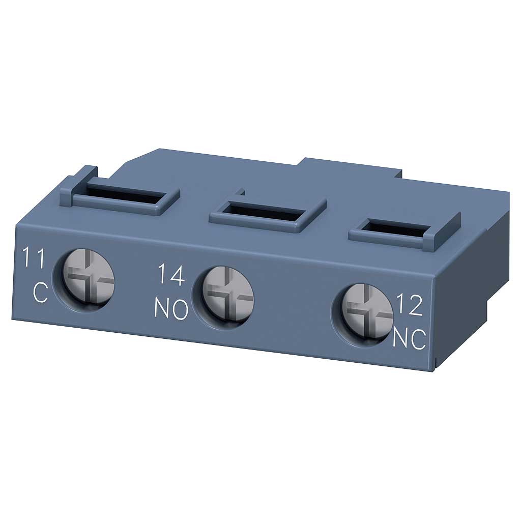 Interruptor auxiliar transversal 1W, borne de tornillo para interruptor automático 3RV2