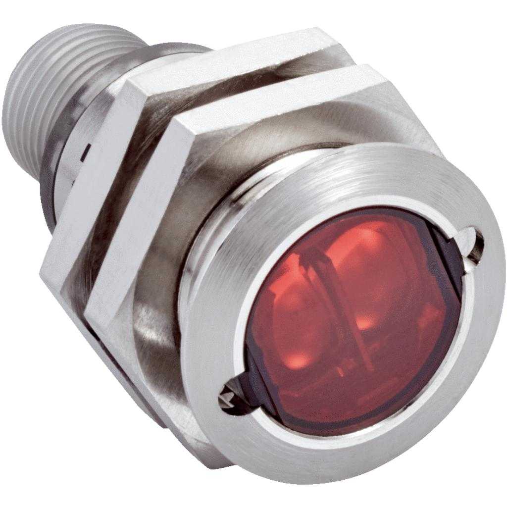 Fotocélula detección sobre objeto GRTE18S LED, NPN, oscuro, M12 3P