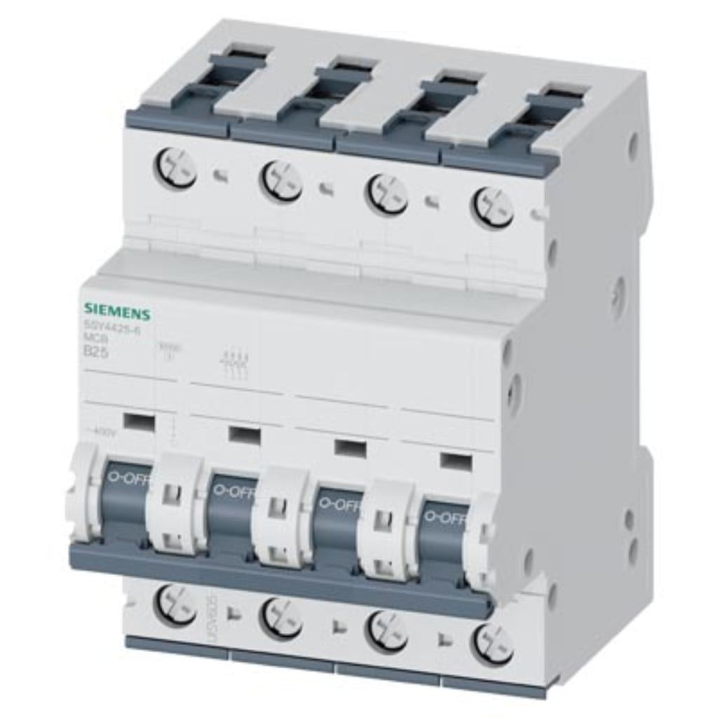 Magnetotérmico 400V 10kA, 4 polos, B, 25A, T=70 mm
