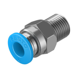 Racor recto QS, 1/8, tubo 6 mm